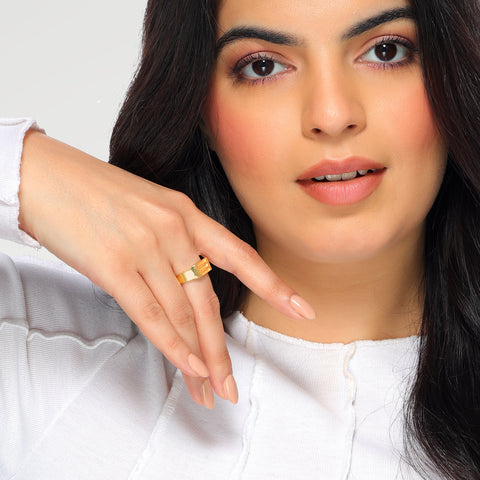 Aora Silver Adjustable  Ring