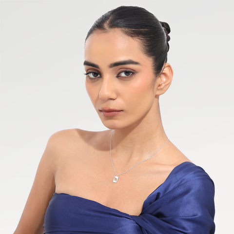 Lucy Silver Heart Necklace