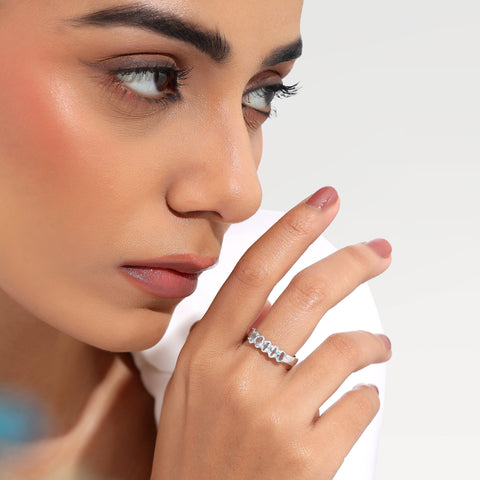 Rova Silver Adjustable Ring