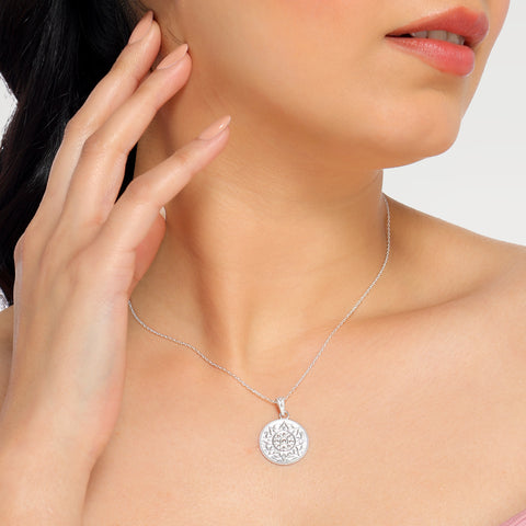 Ella Silver Mandala Pendant