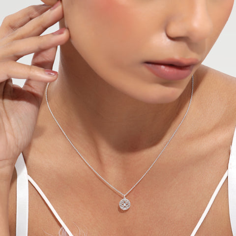 Mia Silver Floral Necklace