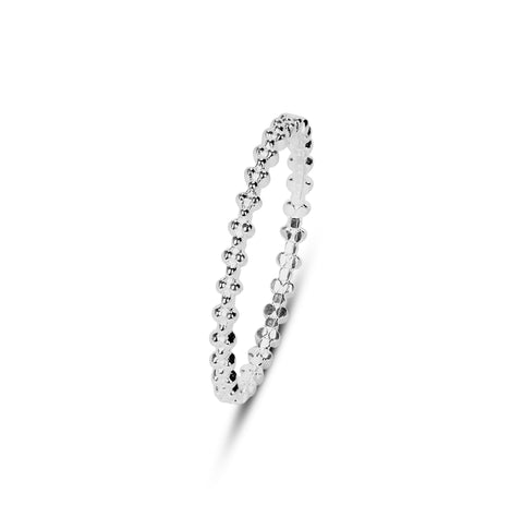 Lucy Silver Adjustable Ring Set