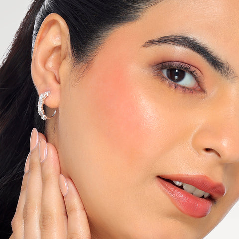 Jyra Silver Zirconia Earrings
