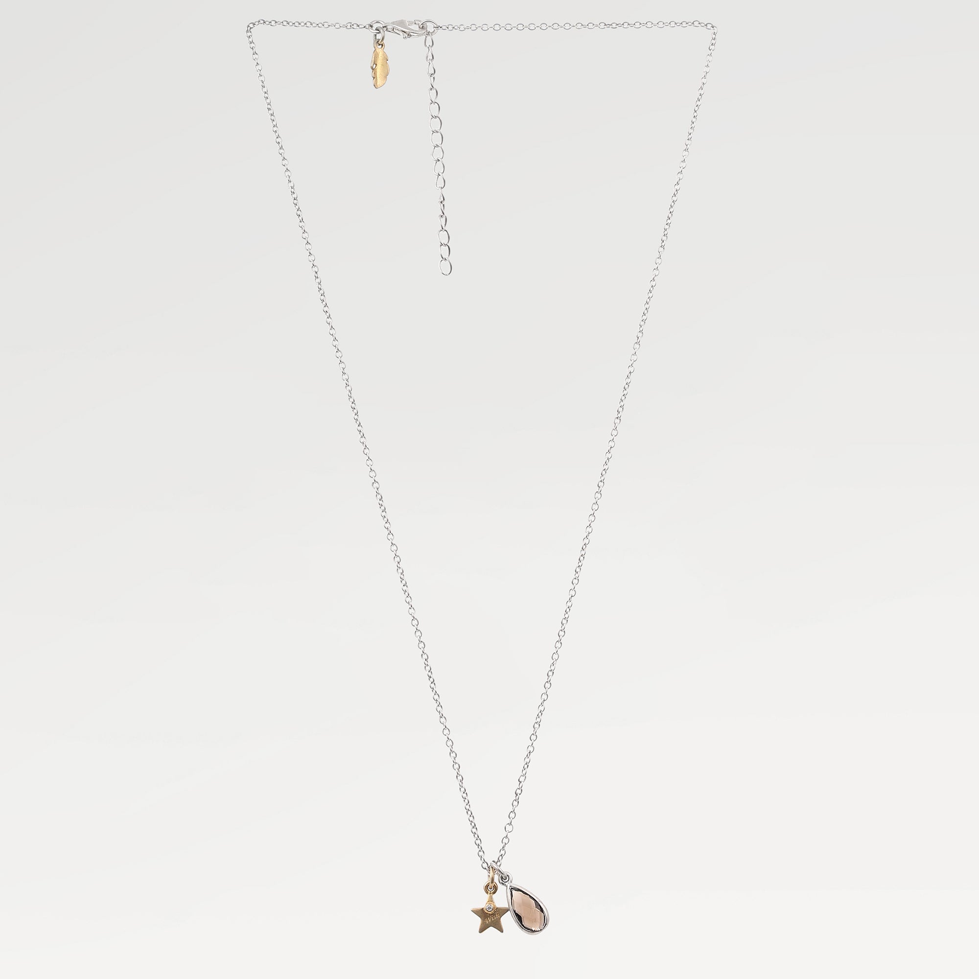 Lucy Two Tone Smoky Quartz Necklace