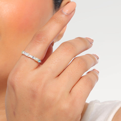 Ava Sterling Silver Multi Gemstone Ring