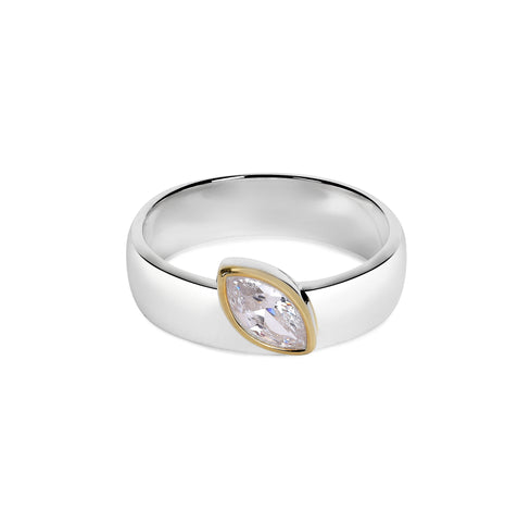 Eden Two Tone Adjustable Ring