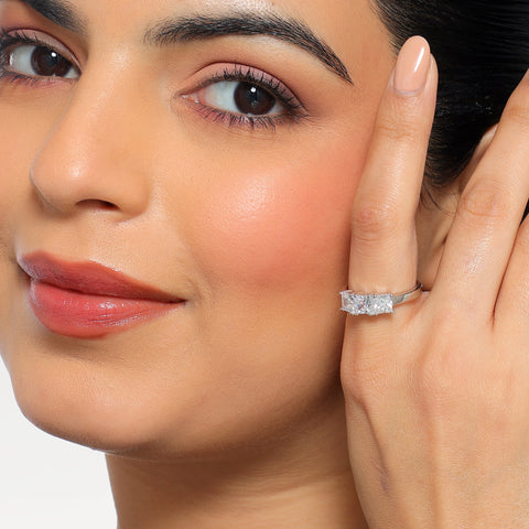 Neya Silver Adjustable Ring