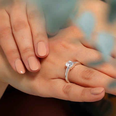 Rue Silver Diamond Adjustable Ring