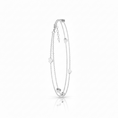 Miva Silver Anklet