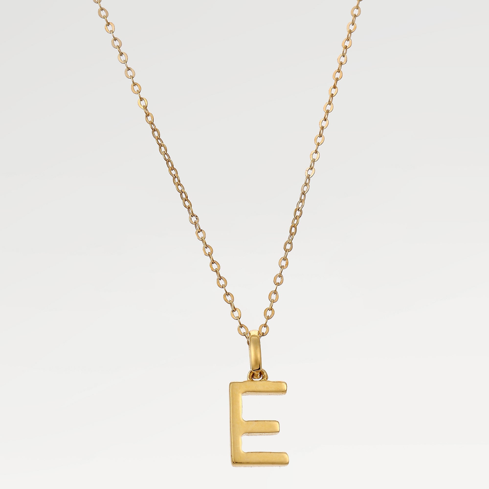 Ruby Plain Alphabet Necklace