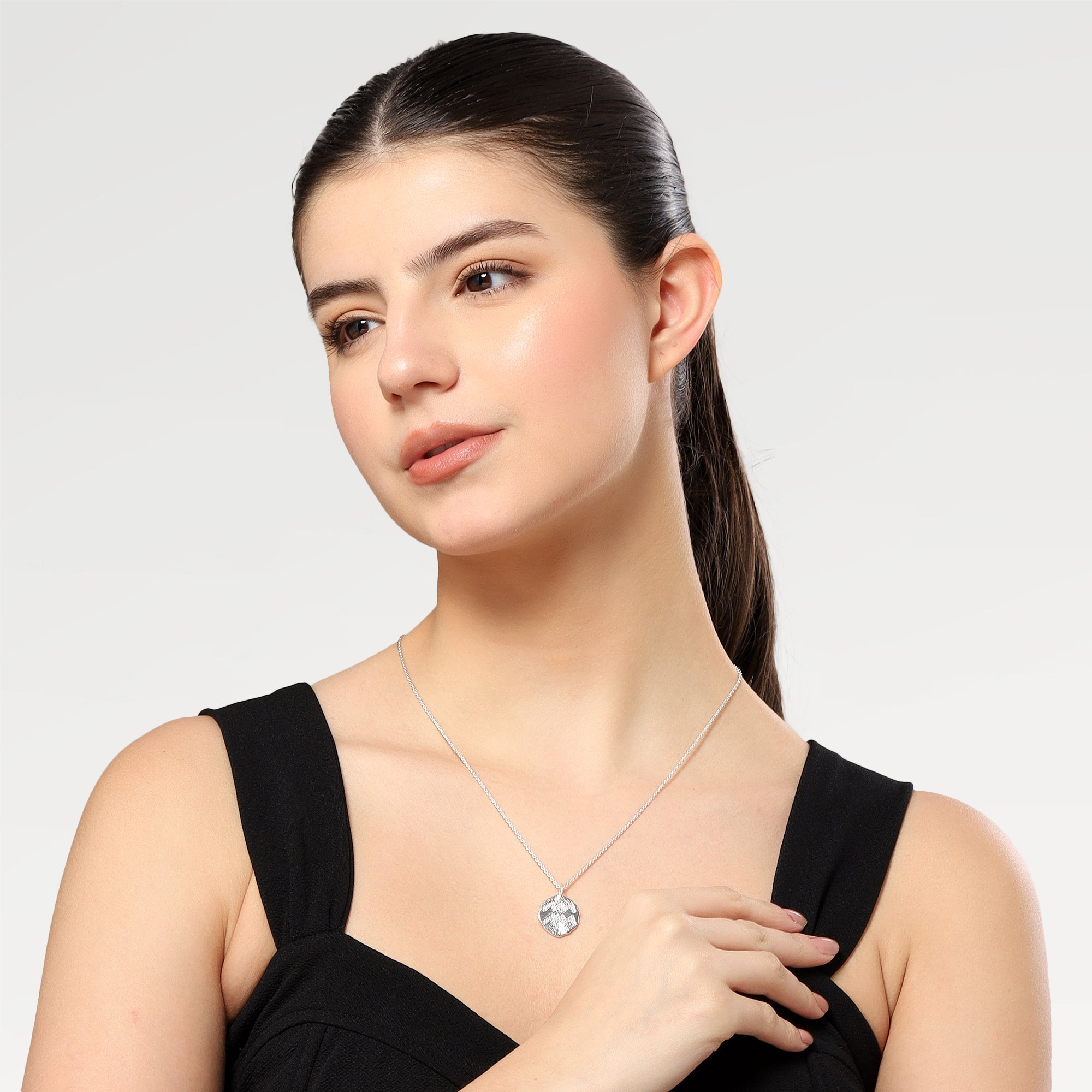 Lily CZ Aquarius Zodiac Slider Necklace