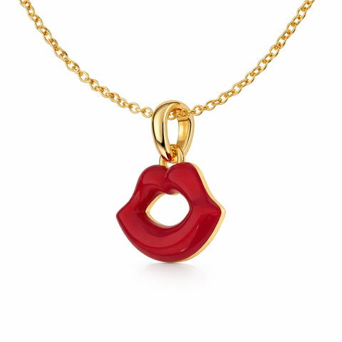 Elya Silver Enamel Necklace