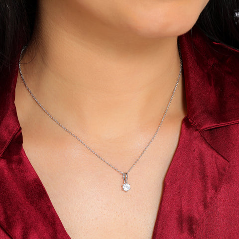 Kate Silver Diamond Necklace