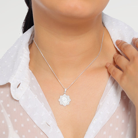 Lily Silver OM  Pendant