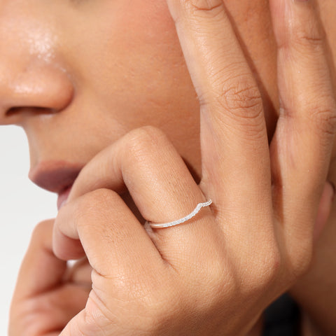 Nora Sterling Silver White Cubic Zirconia Ring