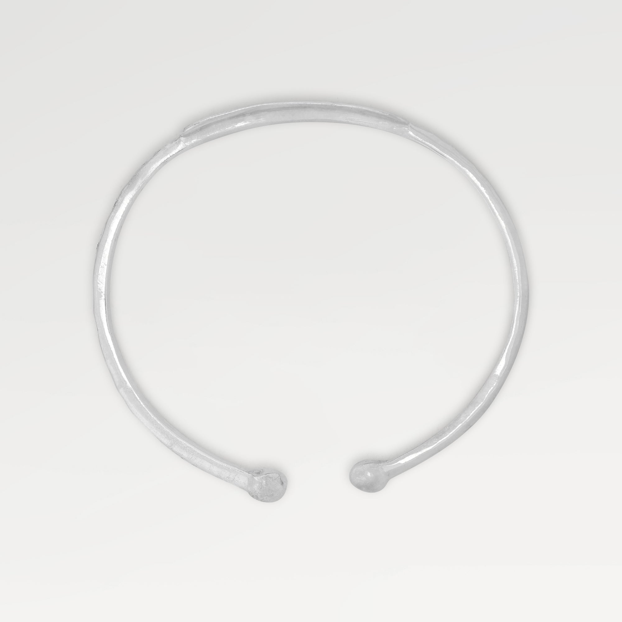 Lily Hammered Plain Cuff Bangle