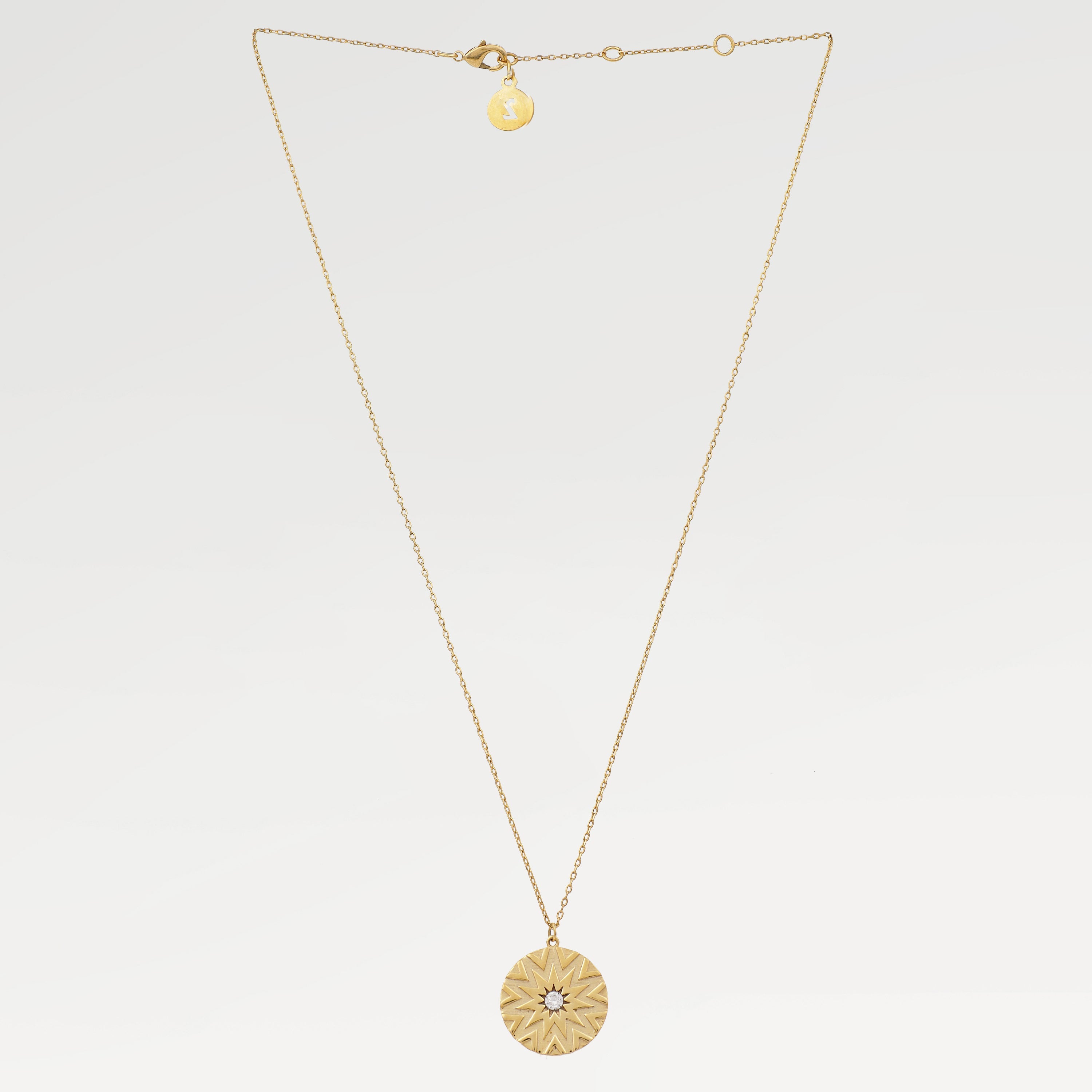 June Sunflower Zirconia Necklace