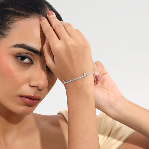 Alia Silver Zirconia Bracelets