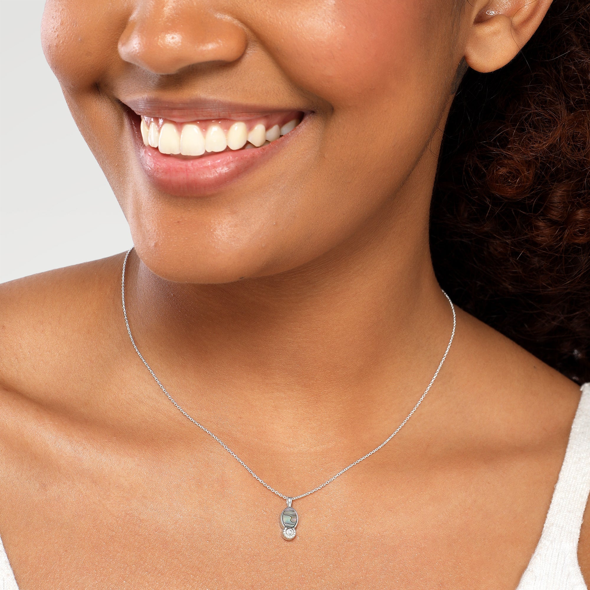 Lily Grey Pearl Zirconia Necklace