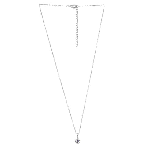 Ria Silver Diamond Necklace