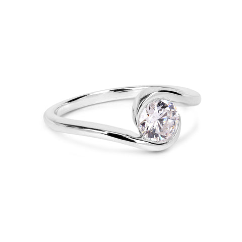 Qeya Zirconia Adjustable Ring