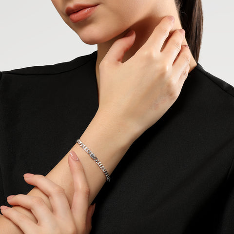 Talia Silver Zirconia Bracelets