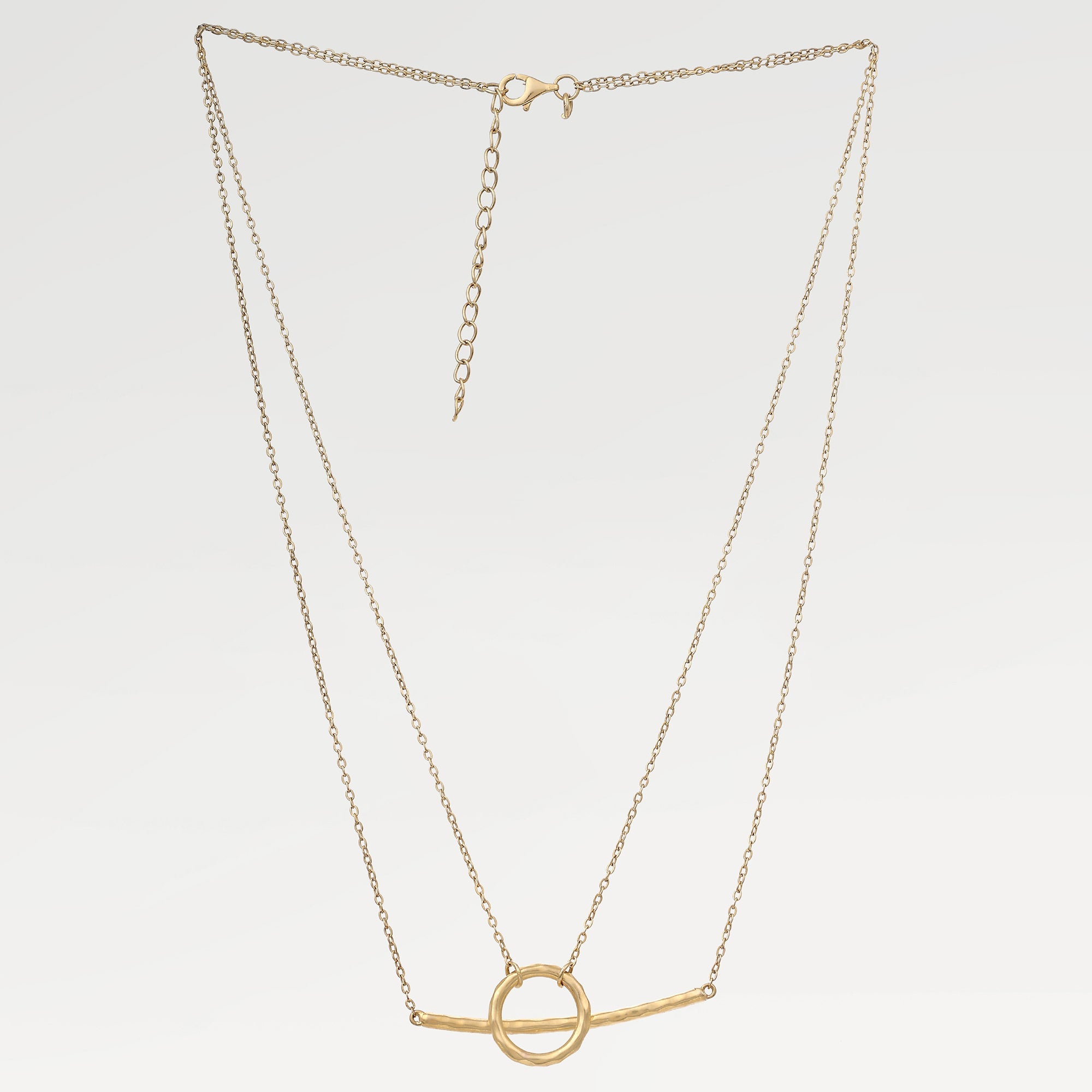 Mia Double Layer Bar Necklace