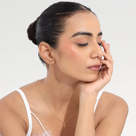 Zoe Sterling Silver Hamsa Heart  Necklace