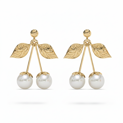 Bria Silver Synthetic Pearl Earrings