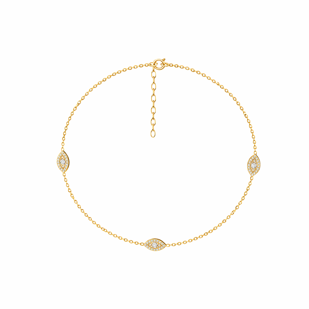 Ayle Silver Zirconia Anklet