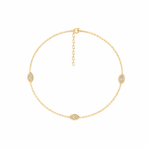 Ayle Silver Zirconia Anklet