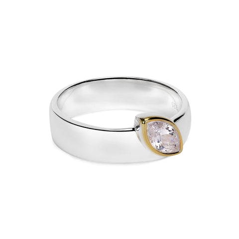 Eden Two Tone Adjustable Ring