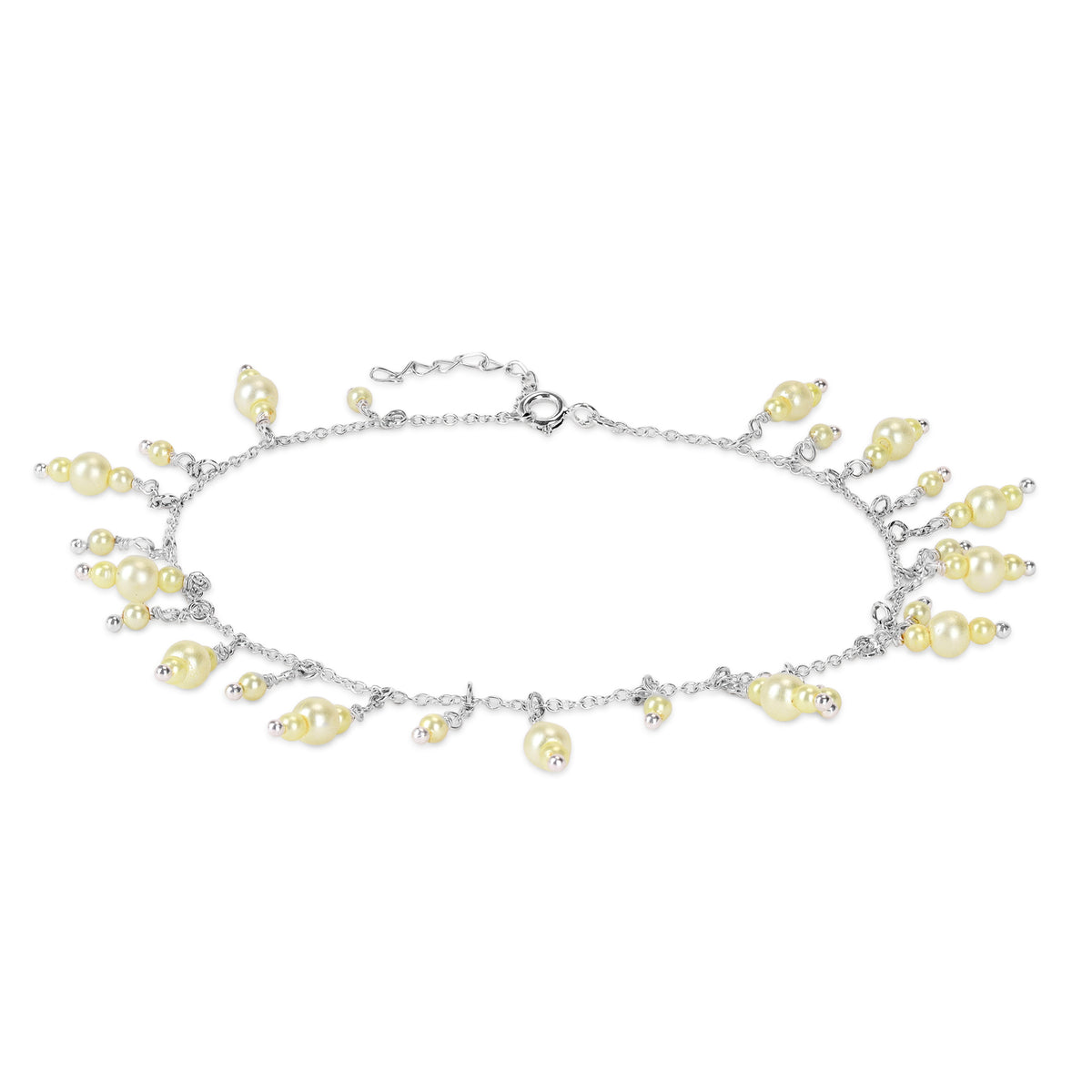 Jaya Silver Pearl Anklet