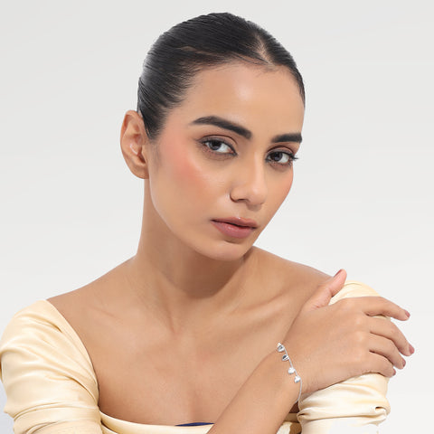 Kate Sterling Silver Heart Bracelets