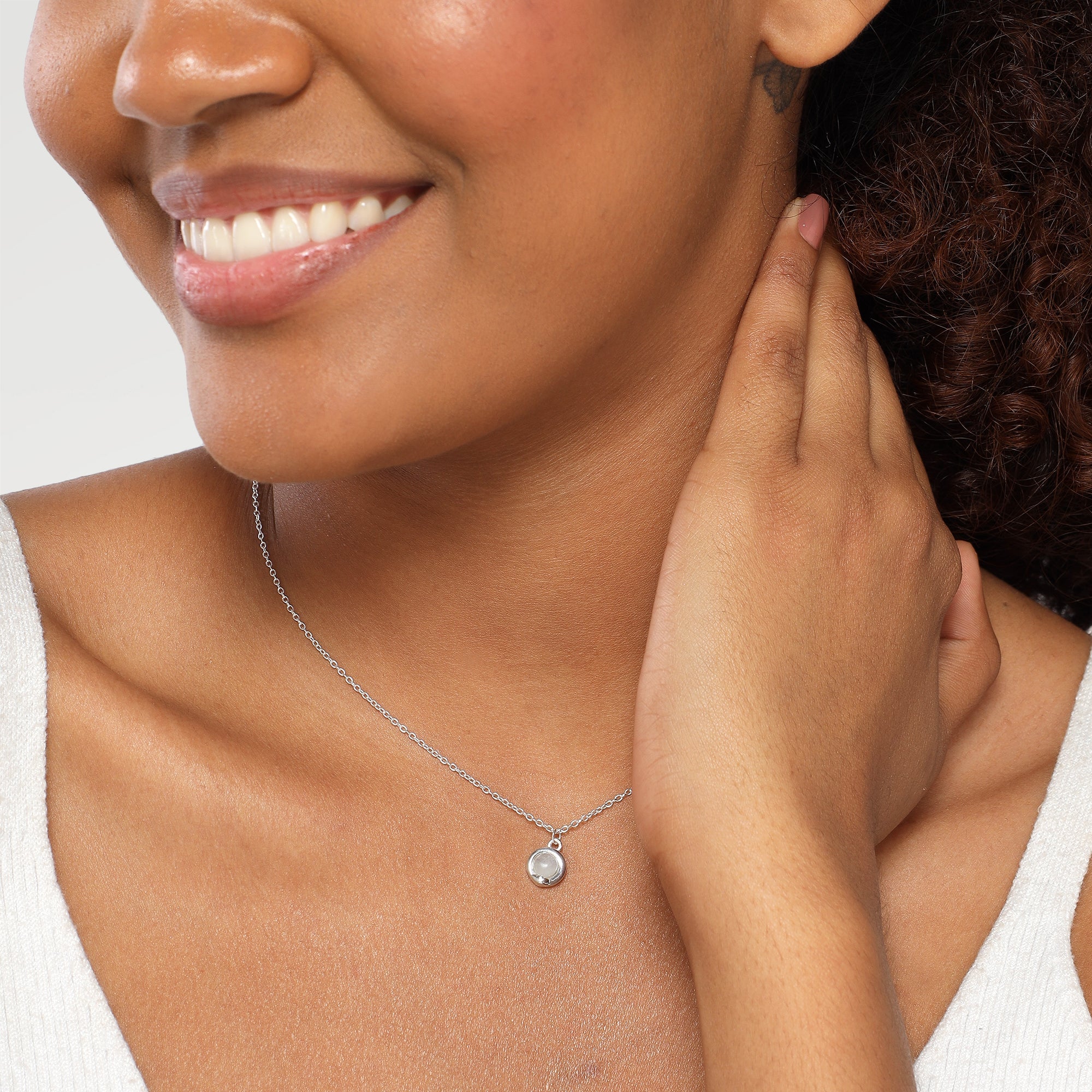 Kate Rainbow Moonstone Necklace