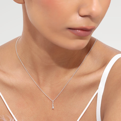 Ava Sterling Silver Rocket Necklace