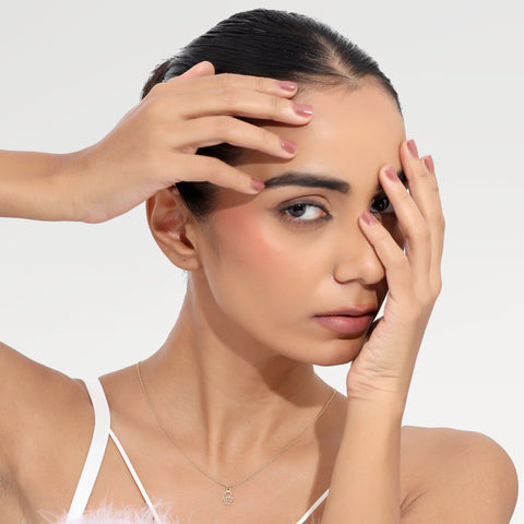 Zoe Sterling Silver Hamsa Heart  Necklace