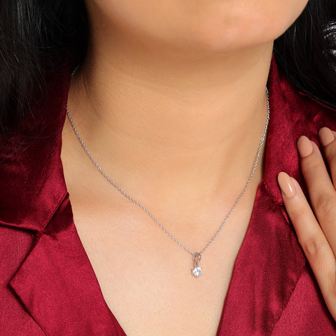 Kate Silver Diamond Necklace