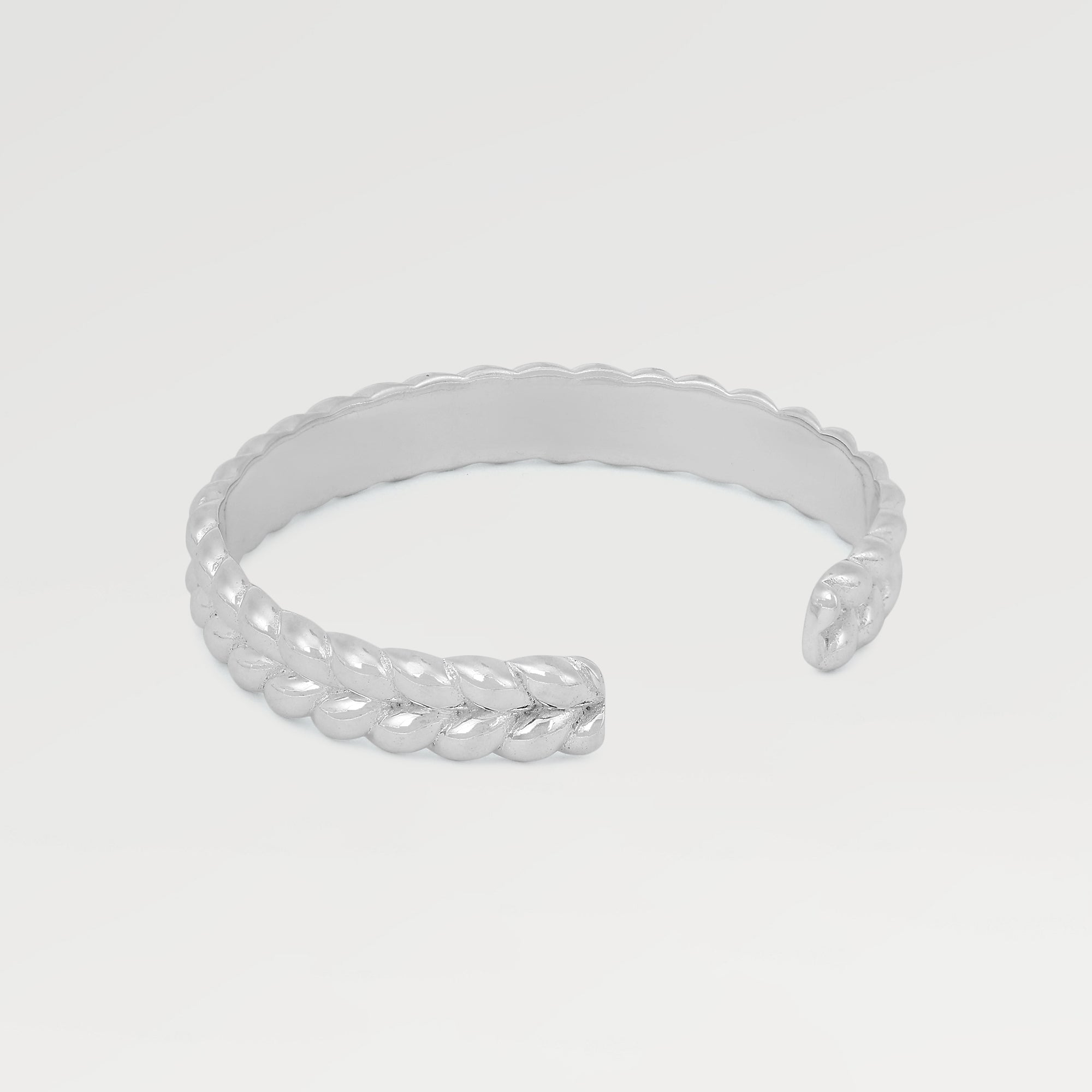 High Polish Plain Embosed Cuff Bangles