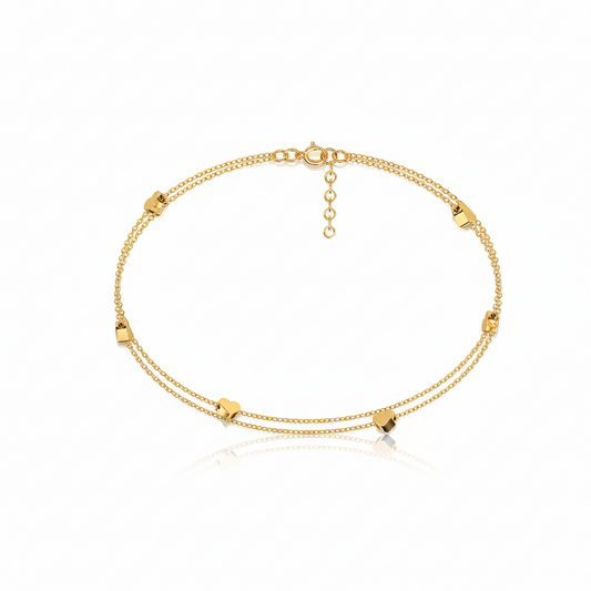 Miva Silver Anklet