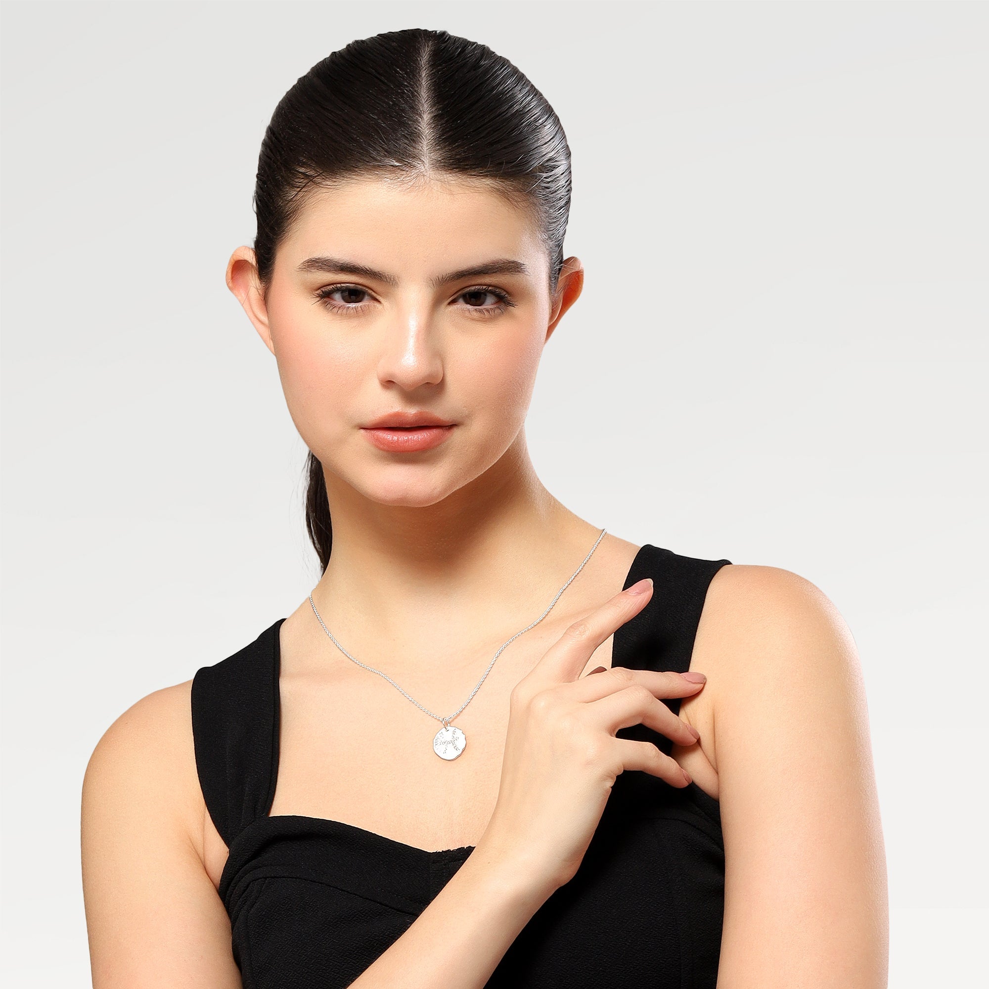 Nora Pave CZ Pisces Zodiac Necklace