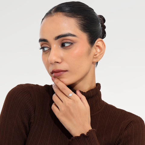 Lily Sterling Silver Blue Chalcedony Ring