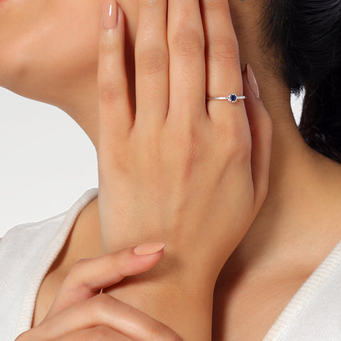 Mia Silver Apatite Adjustable Ring