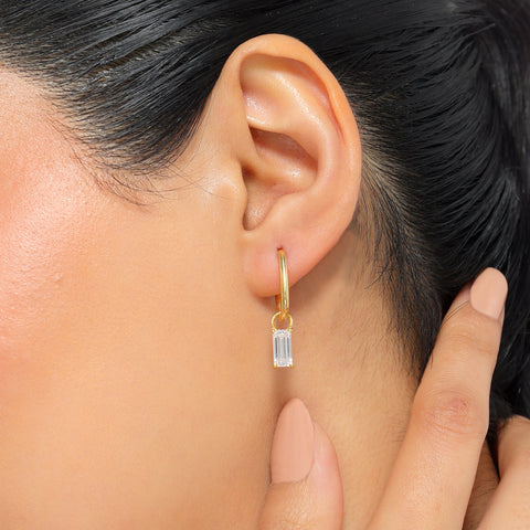 Luni Silver Zirconia Earrings