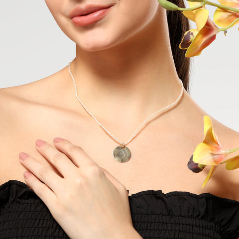 Loe Silver Pearl Necklace