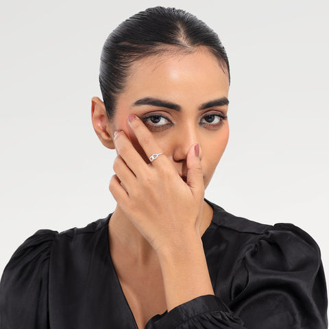 Anna Sterling Silver Elegant Ring