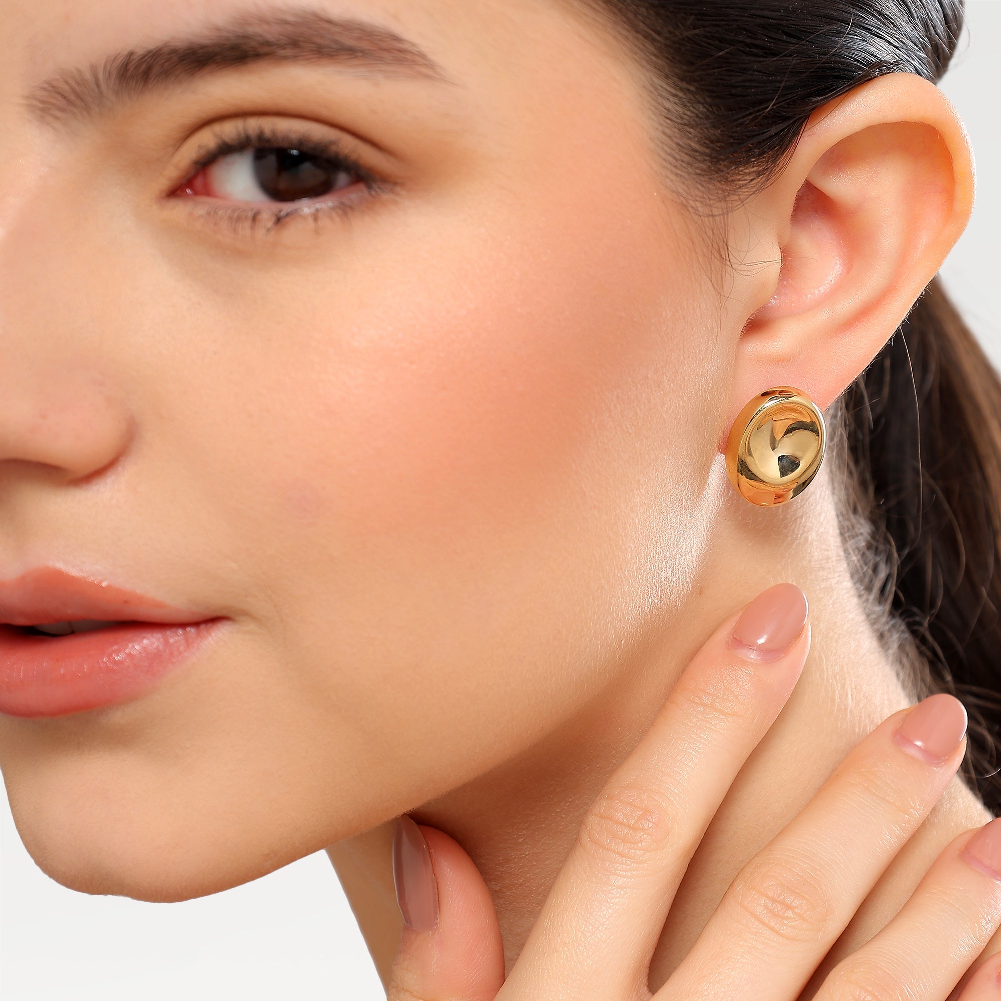 Ella Gold Plated Stud Earrings