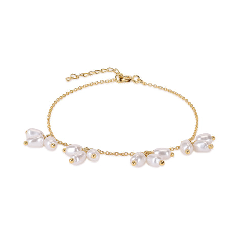 Iren Silver Pearl Bracelets