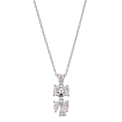 Nyra Silver Zirconia Necklace