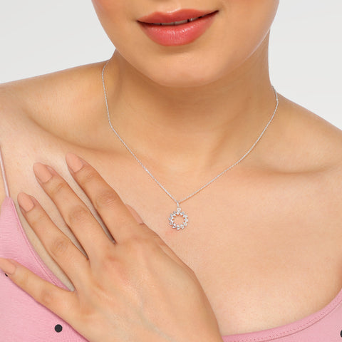 Ava Sterling Silver Elegant Pendant